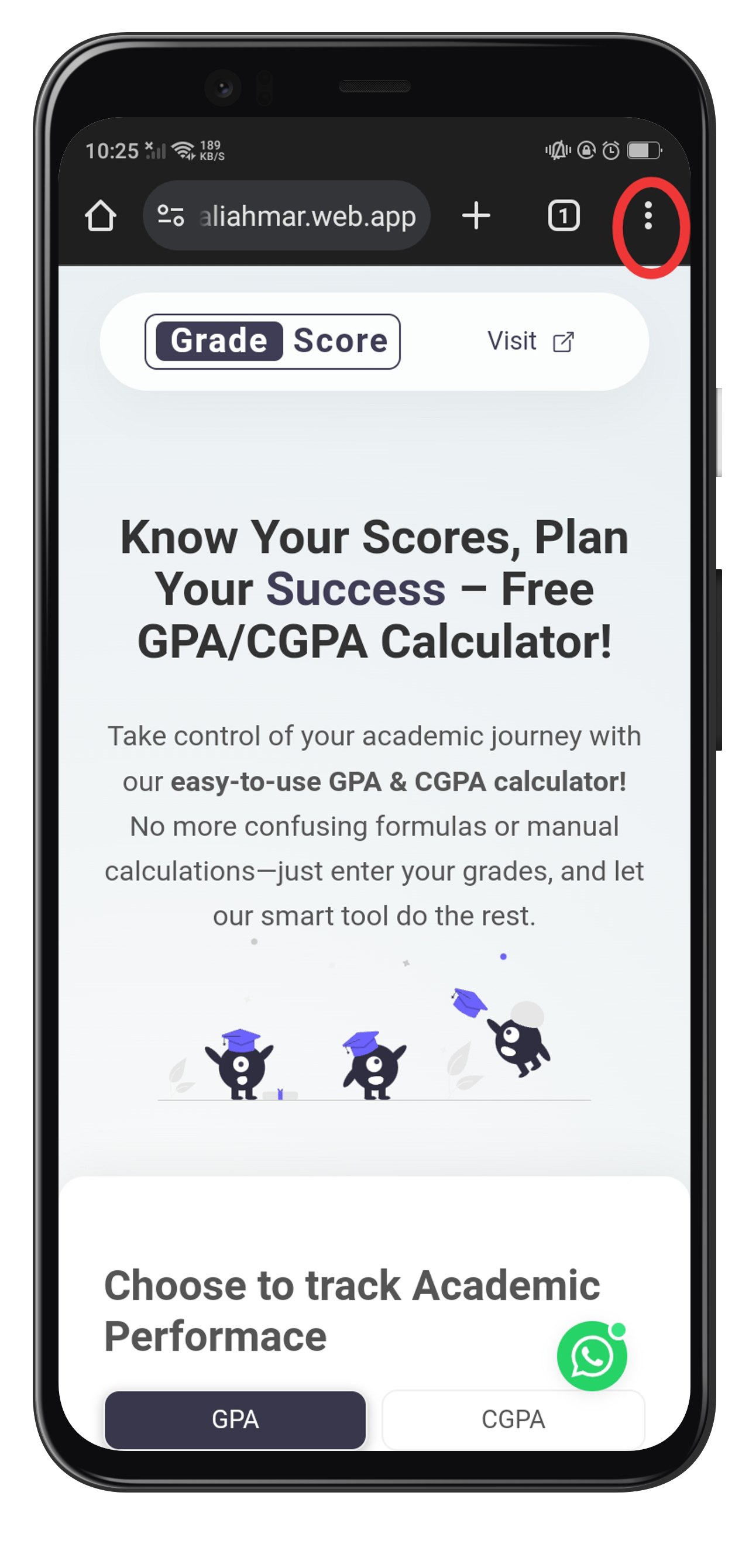 Step 1 for grade score installation